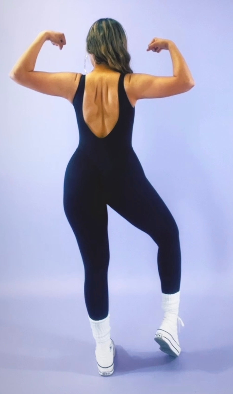 Heart Shaped Booty BodySuit- Black